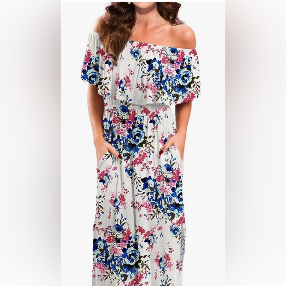 Floral Maxi Dress - XL